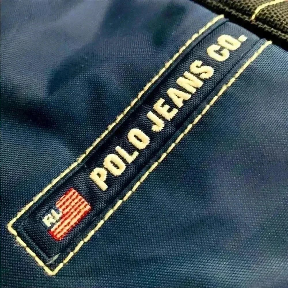 Vintage 90's Ralph Lauren Polo Sport Navy Messenger Bag